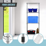 NNEDSZ Modular Wire Storage Shelf 350 x 350 x 1800mm Steel Shelving