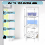 NNEDSZ Modular Wire Storage Shelf 350 x 350 x 1800mm Steel Shelving