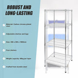 NNEDSZ Modular Wire Storage Shelf 350 x 350 x 1800mm Steel Shelving
