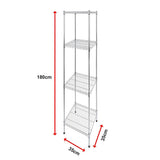 NNEDSZ Modular Wire Storage Shelf 350 x 350 x 1800mm Steel Shelving