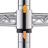 NNEDSZ Modular Wire Storage Shelf 350 x 350 x 1800mm Steel Shelving