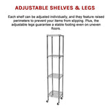 NNEDSZ Modular Wire Storage Shelf 350 x 350 x 1800mm Steel Shelving