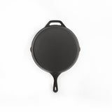 NNEDSZ Non-stick Frying Pan Cast Iron Steak Skillet Round BBQ Grill Cookware 30cm