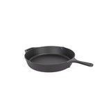NNEDSZ Non-stick Frying Pan Cast Iron Steak Skillet Round BBQ Grill Cookware 30cm