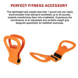NNEDSZ Kettlebell Weight Grip Workout Gym Dumbells Clamp