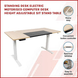 NNEDSZ Standing Desk Electric Motorised Computer Desk Height Adjustable Sit Stand Table