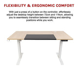 NNEDSZ Standing Desk Electric Motorised Computer Desk Height Adjustable Sit Stand Table