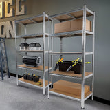 NNEDSZ 2 x 1.8M Garage Shelving Warehouse Rack Storage Shelves Pallet Racking