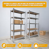 NNEDSZ 2 x 1.8M Garage Shelving Warehouse Rack Storage Shelves Pallet Racking