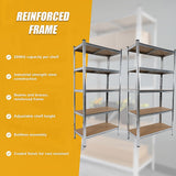 NNEDSZ 2 x 1.8M Garage Shelving Warehouse Rack Storage Shelves Pallet Racking