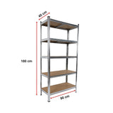 NNEDSZ 2 x 1.8M Garage Shelving Warehouse Rack Storage Shelves Pallet Racking