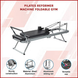 NNEDSZ Pilates Reformer Machine Foldable Gym