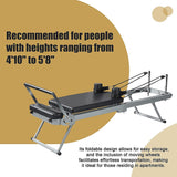 NNEDSZ Pilates Reformer Machine Foldable Gym