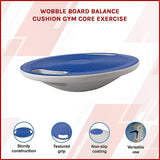NNEDSZ Wobble Board Balance Cushion Gym Core Exercise