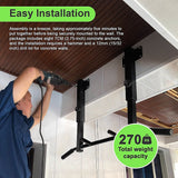 NNEDSZ Ceiling Wall Joist Mount Pull Up Bar Chin Up Gym