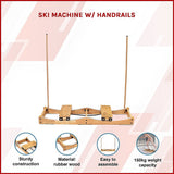 NNEDSZ Ski Machine W/ Handrails
