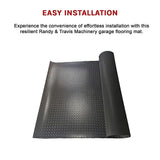 NNEDSZ Garage Floor Mat Diamond Plate PVC Vinyl Flooring Rolls Non-Slip 2.5mm Thick