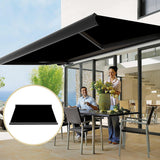 NNEDSZ 5.5m x 3.0m Retractable Folding Arm Awning Heavy Duty Full Cassette Motorised