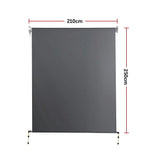 NNEDSZ Retractable Straight Drop Roll Down Awning Garden Patio Screen 2.1X2.5M