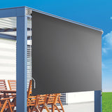 NNEDSZ Retractable Straight Drop Roll Down Awning Garden Patio Screen 3.0X2.5M