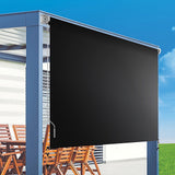 NNEDSZ Retractable Straight Drop Roll Down Awning Garden Patio Screen 3.0X2.5M