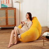 NNEDSZ Jumbo Cord Beanbag Chair Cover Unfilled Large Bean Bag - Mustard