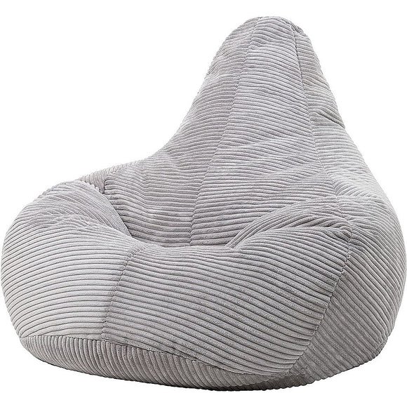 NNEDSZ Jumbo Cord Beanbag Chair Cover Unfilled Large Bean Bag - Grey