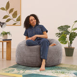 NNEDSZ Jumbo Cord Beanbag Chair Cover Unfilled Large Bean Bag - Grey