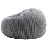 NNEDSZ Jumbo Cord Beanbag Chair Cover Unfilled Large Bean Bag - Grey