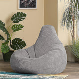 NNEDSZ Jumbo Cord Beanbag Chair Cover Unfilled Large Bean Bag - Grey
