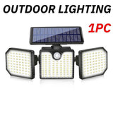 NNEDSZ 230 LED Solar Lights Outdoor 260LM Waterproof Motion Sensor Security Wall Lamp