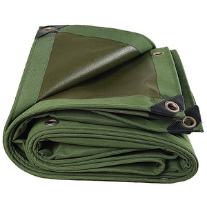 NNEDSZ 3x4M Army Heavy Duty Waterproof Canvas Tarp Tarpaulin Sun Blocked Dustproof