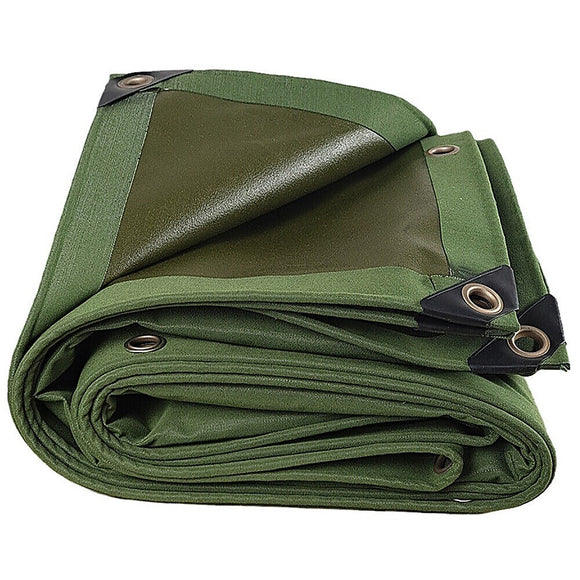 NNEDSZ 3x4M Army Heavy Duty Waterproof Canvas Tarp Tarpaulin Sun Blocked Dustproof