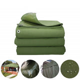 NNEDSZ 3x4M Army Heavy Duty Waterproof Canvas Tarp Tarpaulin Sun Blocked Dustproof
