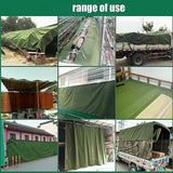 NNEDSZ 3x4M Army Heavy Duty Waterproof Canvas Tarp Tarpaulin Sun Blocked Dustproof