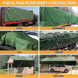 NNEDSZ 3x4M Army Heavy Duty Waterproof Canvas Tarp Tarpaulin Sun Blocked Dustproof