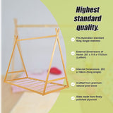 NNEDSZ Kids Tent Montessori Toddler Floor Bed Wooden Bedframe