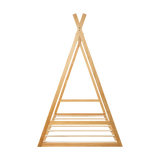 NNEDSZ Kids Tent Montessori Toddler Floor Bed Wooden Bedframe