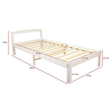 NNEDSZ Natural Wooden Bed Frame Home Furniture