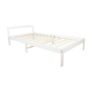 NNEDSZ Natural Wooden Bed Frame Home Furniture