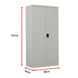NNEDSZ Two-Door Metal Cabinet Shelf Storage for Home Office Gym