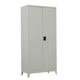 NNEDSZ Two-Door Metal Cabinet Shelf Storage for Home Office Gym