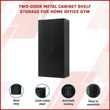NNEDSZ Two-Door Metal Cabinet Shelf Storage for Home Office Gym