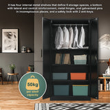 NNEDSZ Two-Door Metal Cabinet Shelf Storage for Home Office Gym