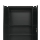 NNEDSZ Two-Door Metal Cabinet Shelf Storage for Home Office Gym