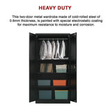 NNEDSZ Two-Door Metal Cabinet Shelf Storage for Home Office Gym