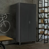 NNEDSZ Two-Door Metal Cabinet Shelf Storage for Home Office Gym