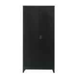 NNEDSZ Two-Door Metal Cabinet Shelf Storage for Home Office Gym