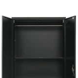 NNEDSZ Two-Door Metal Cabinet Shelf Storage for Home Office Gym