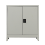 NNEDSZ Two-Door Metal Short Cabinet Shelf Storage for Home Office Gym